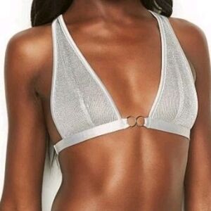 Victoria's Secret Shimmering Silver Top